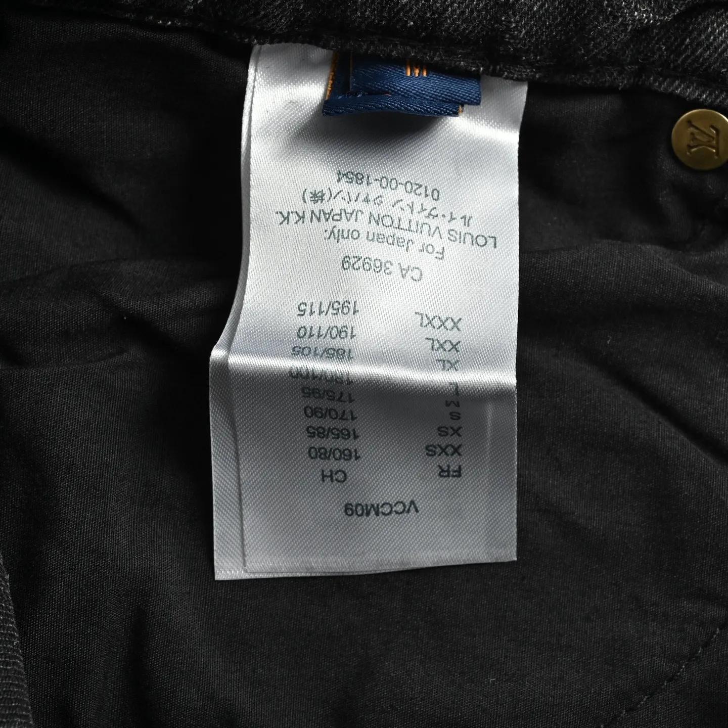 Louis Vuitton/Louis Vuitton 26ss dark pattern presbyopia suit denim shorts